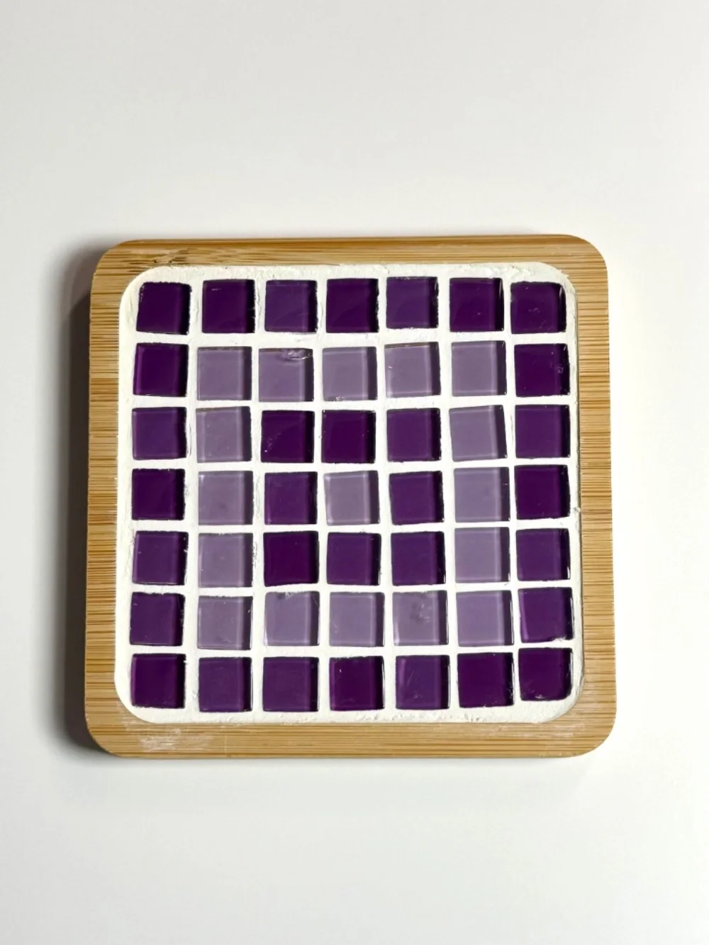 DIY Mosaic Tile Coaster Making Kit- Purple